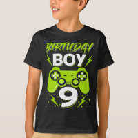 Birthday Boy 9 Video Game Controller Gamer 9th Bir