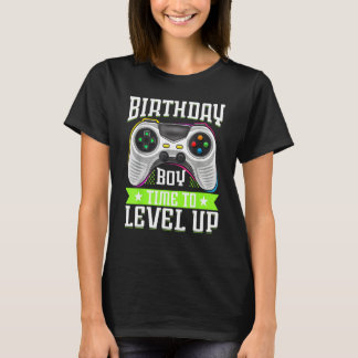 T-shirt Birthday Boy Time To Level Up Video Game Birthday