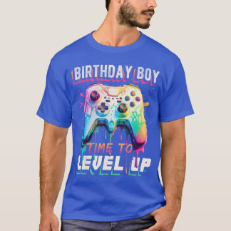 T-shirt Birthday Boyime to Level Up Video Game Birthday Pa