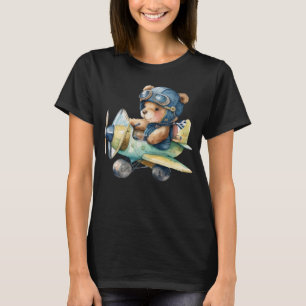 T-shirt Birthday Boys Girls Toddle Cute bear volant un pla