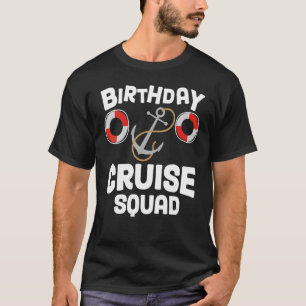 T-shirt Birthday Cruise Squad Festive My Birthday Ship Tri