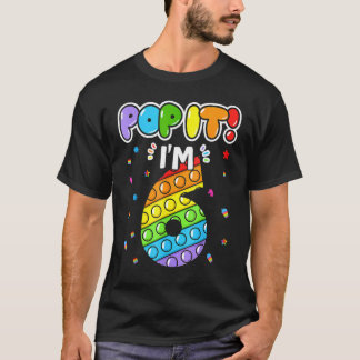 T-shirt Birthday Kids Pop It I Am 6 Years Old 6th Birthday