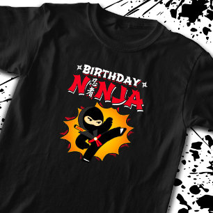 T-shirt Birthday Ninja Theme Party
