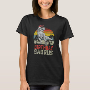 T-shirt Birthdaysaurus Rex Dinosaur Anniversaire Famille S