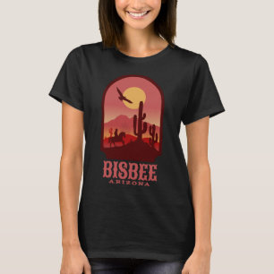 T-shirt Bisbee Arizona Cactus et Sunset
