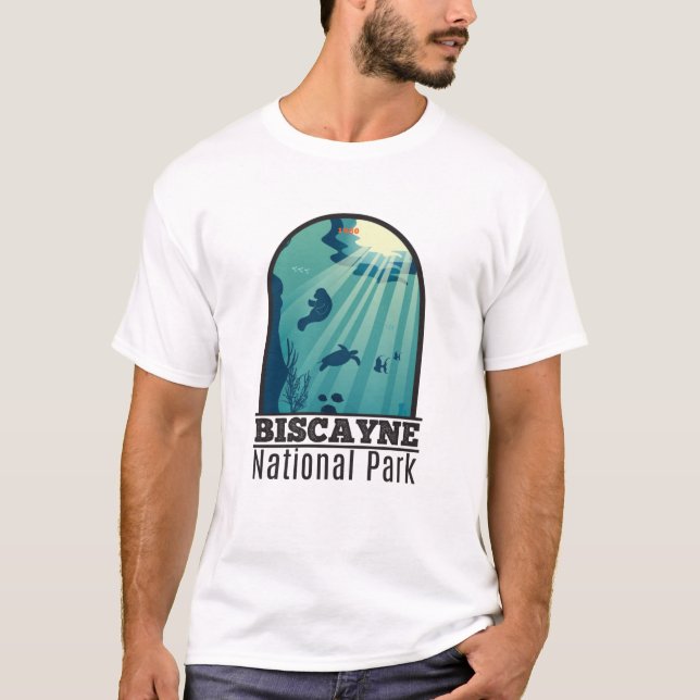 T-shirt Biscayne National Park Floride Sous-marin Maritime (Devant)