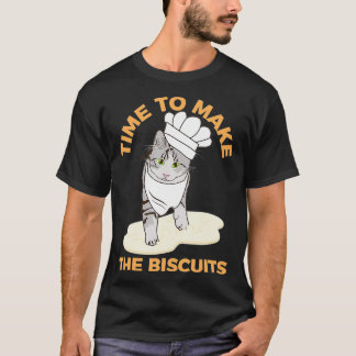 T-shirt Biscuits À Pétrir De Cute Cat Faisant Pétri Étendu