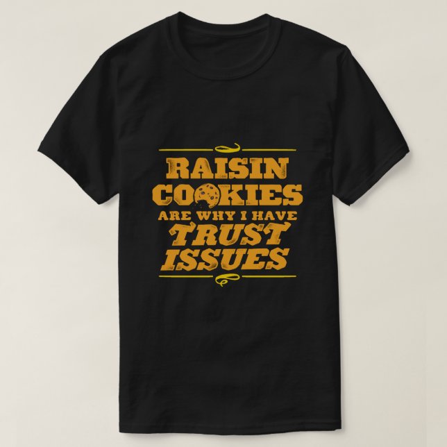 T-shirt biscuits à raisin (Design devant)