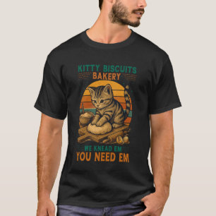 T-shirt Biscuits pour chat de la boulangerie Drôle de chat