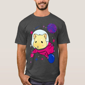 T-shirt Biseual Fierté Guinéen Cochon Dans L'Espace Biseua