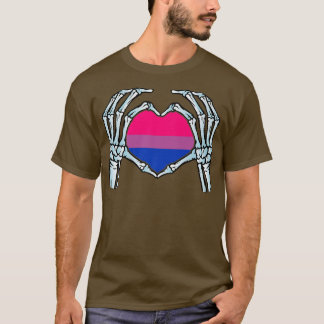 T-shirt Biseual Gay Squelette non binaire Amour 