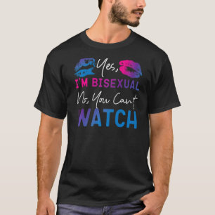 T-shirt Bisexual Bi Fierté Drapeau Oui Je suis Bisexuel No