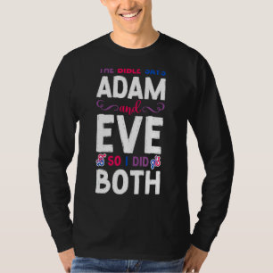 T-shirt Bisexual Bi Pride Drapeau Bible La Bible dit Adam