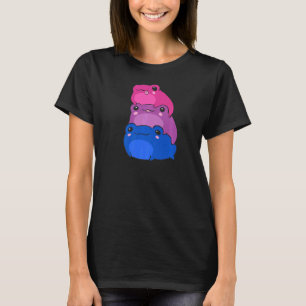 T-shirt Bisexual Drapeau Couleur Frog Subtle Bi Pride Lgbt