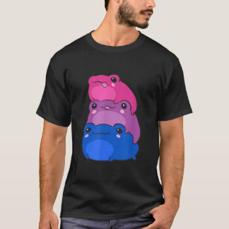 T-shirt Bisexual Drapeau Couleur Frog Subtle Bi Pride LGBT