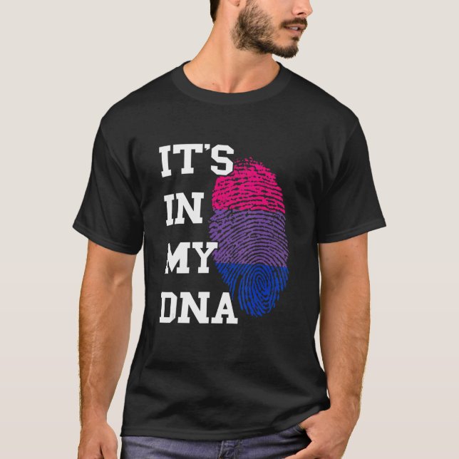 T-shirt Bisexual Fierté ADN marque de miniature Bisexual d (Devant)