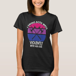 T-shirt Bisexual Lgbt Pride I Swing Les Deux Manières Viol