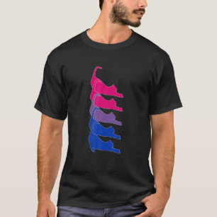 T-shirt Bisexual Pride Flag LGBTQ Accessories Gift For Cat