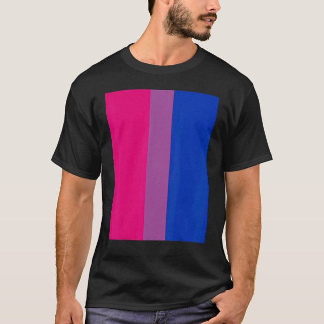 T-shirt Bisexual Pride Flag Rotated  For Bi People Who Lik (Devant)