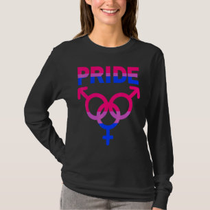 T-shirt Bisexual Pride Lgbtqia Love Support Hommes Femmes
