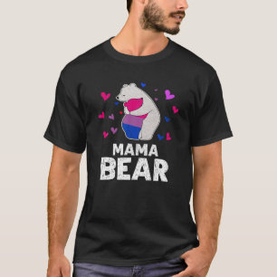 T-shirt Bisexual Pride Mama Bear Bi Drapeau LGBTQ Maman Al