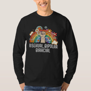 T-shirt Bisexuel Bipolaire Biracial Arc-en-ciel Fierté Bis