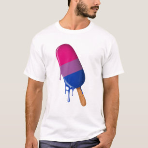 T-shirt Bisexuel bisexuel Drapeau crème glacée LGBTQ Bisex