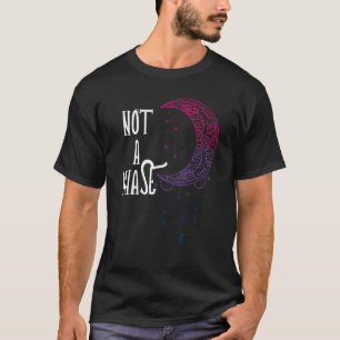 T-shirt Bisexuel Pas Une Phase Lune Bisexualité Lgbtq Bise