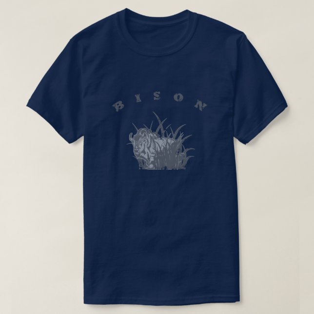 T-shirt BISON - Buffalo américain (Design devant)