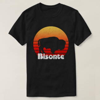 T-shirt Bison Buffalo Rétro Bull Vintage