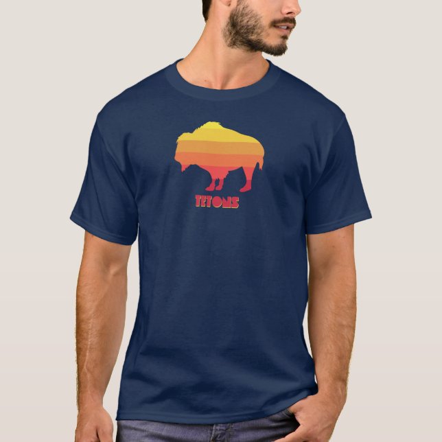 T-shirt Bison de Tétons (Devant)
