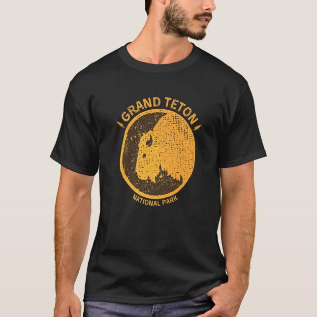 T-shirt Bison du parc national du Grand Teton (Devant)