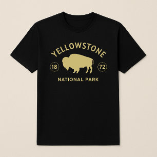 T-shirt Bison du parc national Yellowstone Fondée en 1872