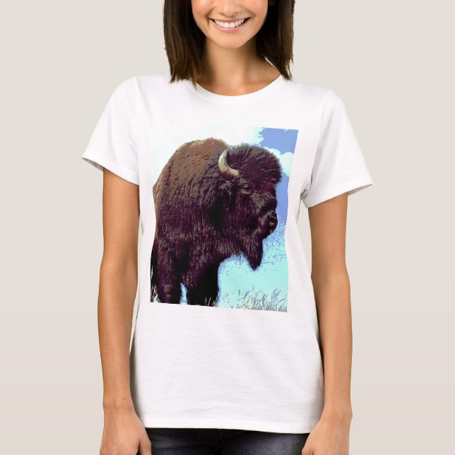 T-shirt Bison Pop Art (Devant)