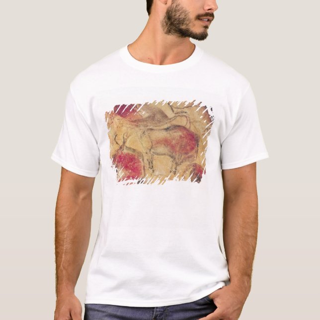 T-shirt Bisons, des cavernes chez Altamira, c.15000 AVANT (Devant)