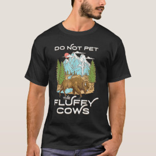 T-shirt Bisons du Parc national de Yellowstone Ne Caressez