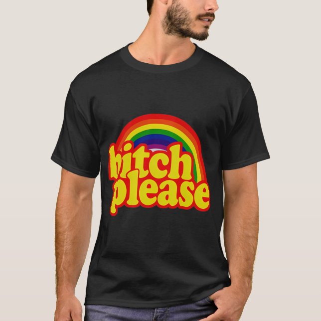 T-shirt BITCHPLEASERAINBOWMERCHTSHIRT girl (Devant)