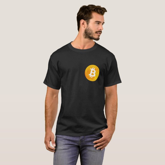T-shirt bitcoin à la lune ! (Devant entier)