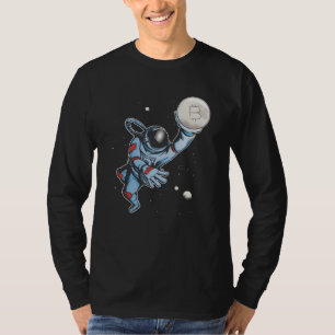 T-shirt Bitcoin à l'astronaute de lune