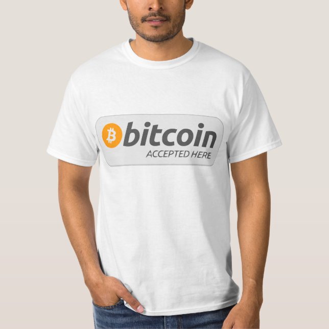 T-shirt Bitcoin Accept Here (Devant)