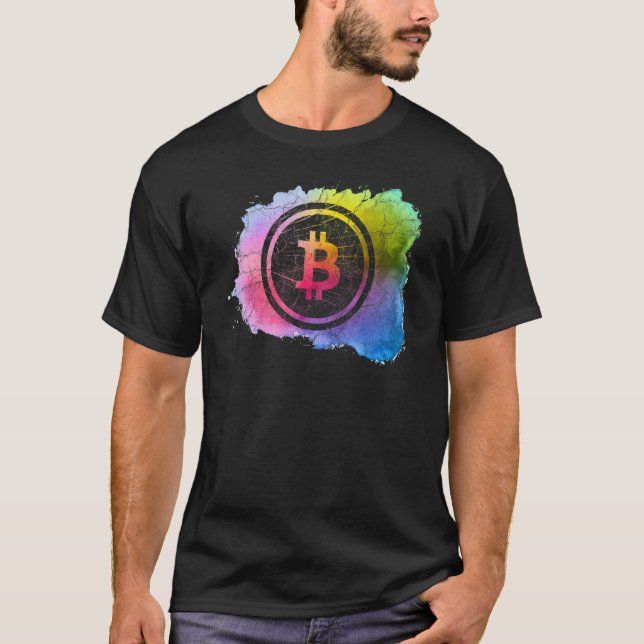 T-shirt Bitcoin Art Trader Miner Hodl Token Crypto (Devant)