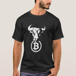 T-shirt Bitcoin Btc Crypto Bulles Animal Devise Blockchai