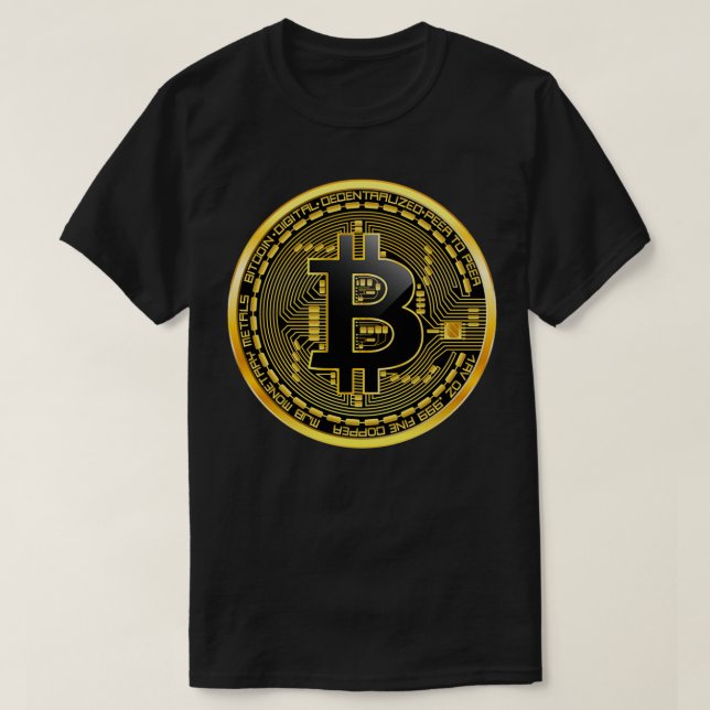T-shirt Bitcoin btc crypto marché stock (Design devant)