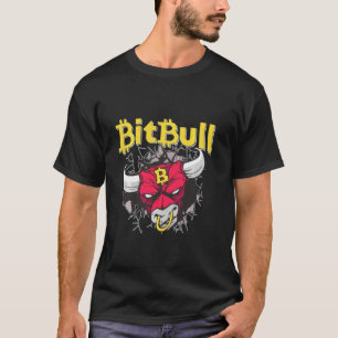 T-shirt Bitcoin Bull Miner Rig dur Wallet Btc Crypto Shir