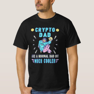T-shirt Bitcoin Crypto Père Papa Trader Crypto