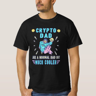 T-shirt Bitcoin Crypto Père Papa Trader Crypto