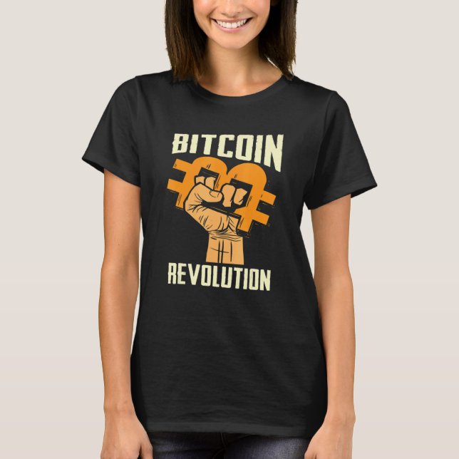 T-shirt Bitcoin Cryptocurrency BTC Revolution Bitcoin Trad (Devant)