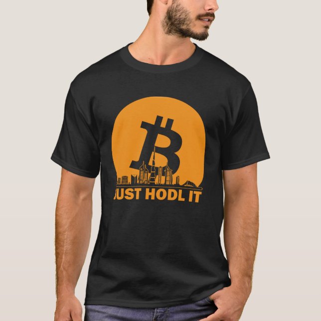 T-shirt Bitcoin Dubai Skyline  Dubai Bitcoin Maximalist (Devant)