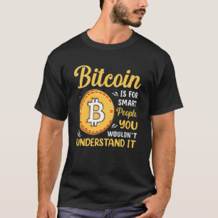 T-shirt Bitcoin Est Pour Les Personnes Intelligentes Block