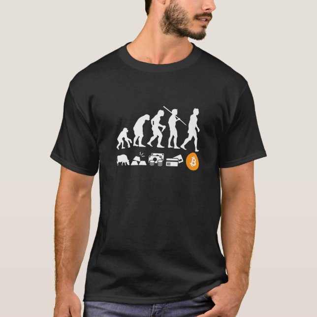T-shirt Bitcoin Évolution De L'Argent | Crypto BTC (Devant)